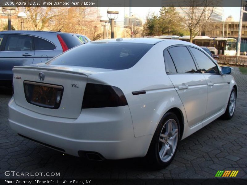 White Diamond Pearl / Ebony 2008 Acura TL 3.2