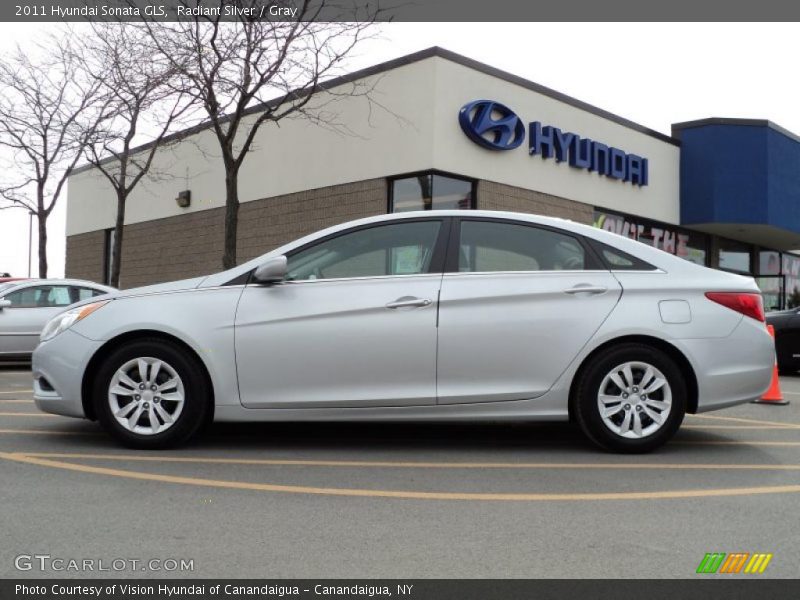 Radiant Silver / Gray 2011 Hyundai Sonata GLS