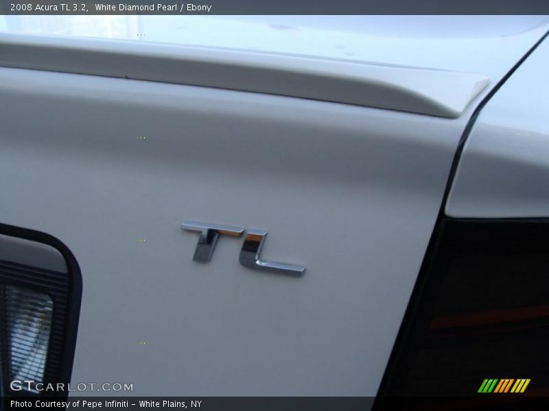 White Diamond Pearl / Ebony 2008 Acura TL 3.2