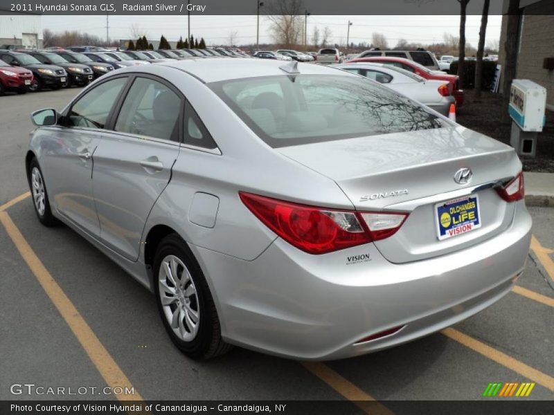 Radiant Silver / Gray 2011 Hyundai Sonata GLS