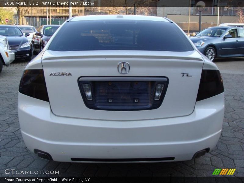 White Diamond Pearl / Ebony 2008 Acura TL 3.2