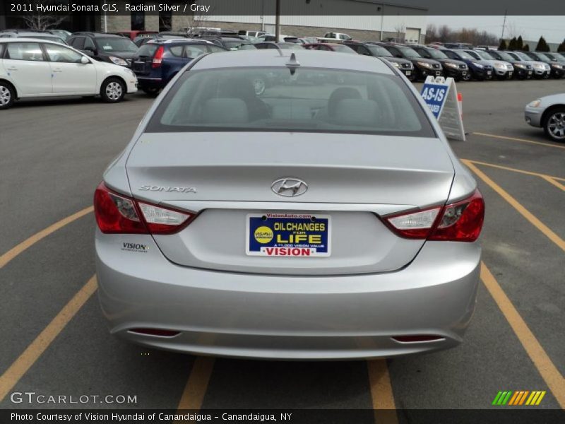 Radiant Silver / Gray 2011 Hyundai Sonata GLS