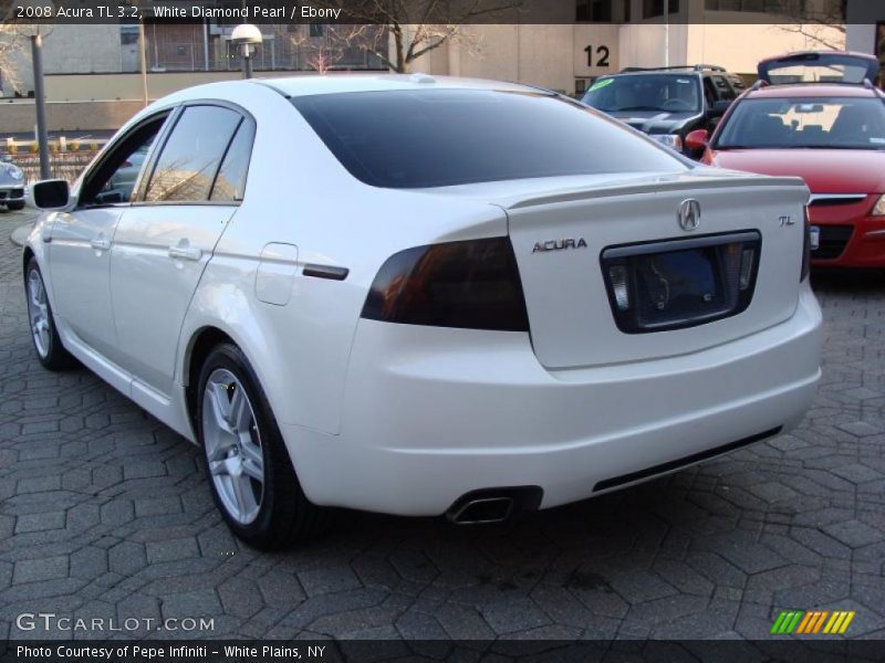 White Diamond Pearl / Ebony 2008 Acura TL 3.2
