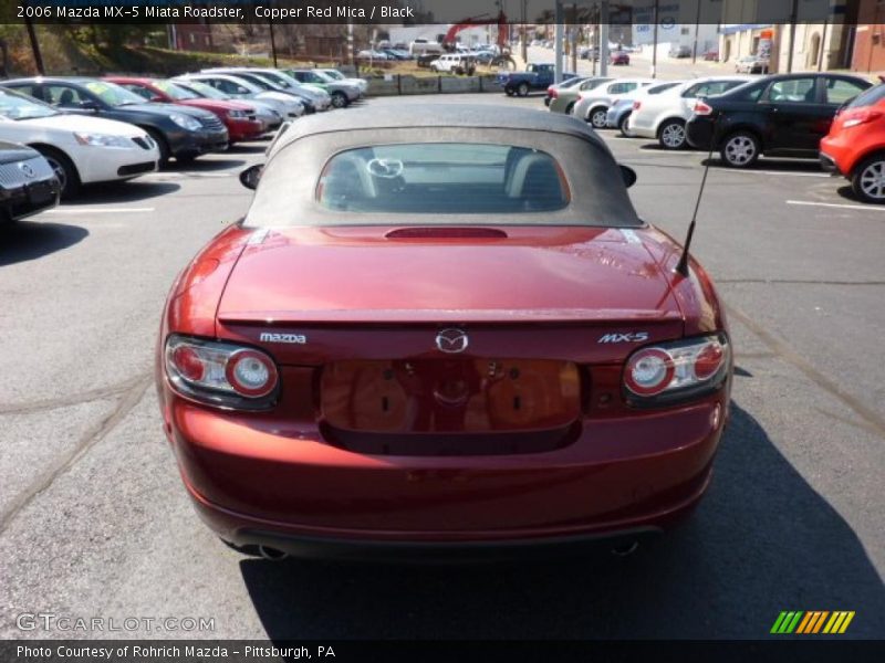Copper Red Mica / Black 2006 Mazda MX-5 Miata Roadster
