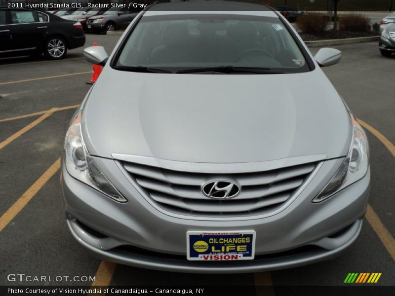 Radiant Silver / Gray 2011 Hyundai Sonata GLS