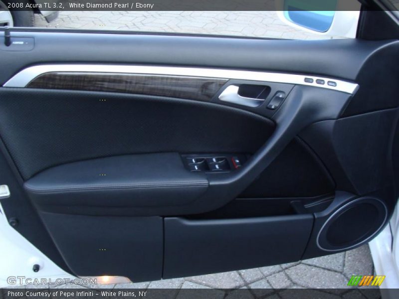 White Diamond Pearl / Ebony 2008 Acura TL 3.2