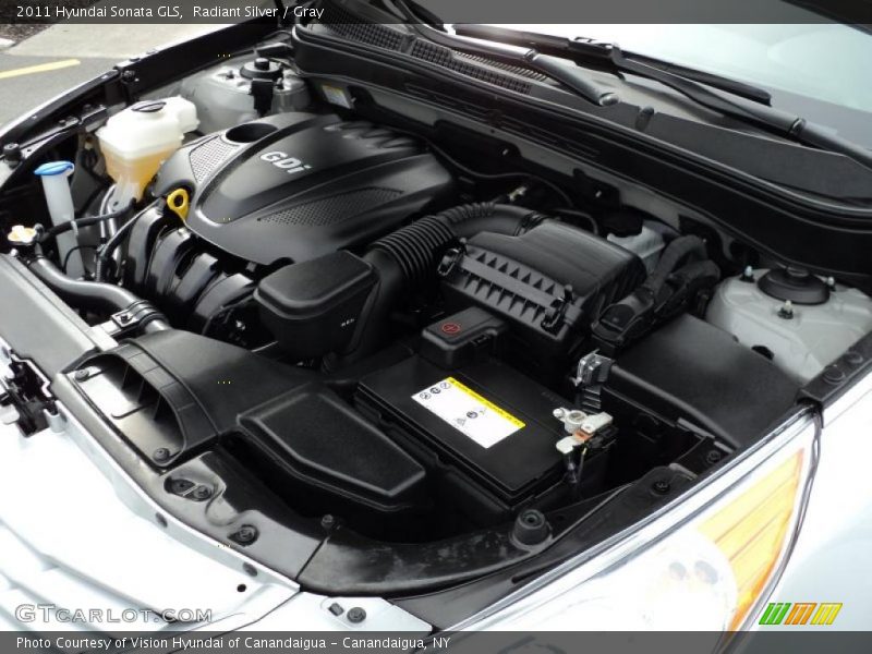Radiant Silver / Gray 2011 Hyundai Sonata GLS