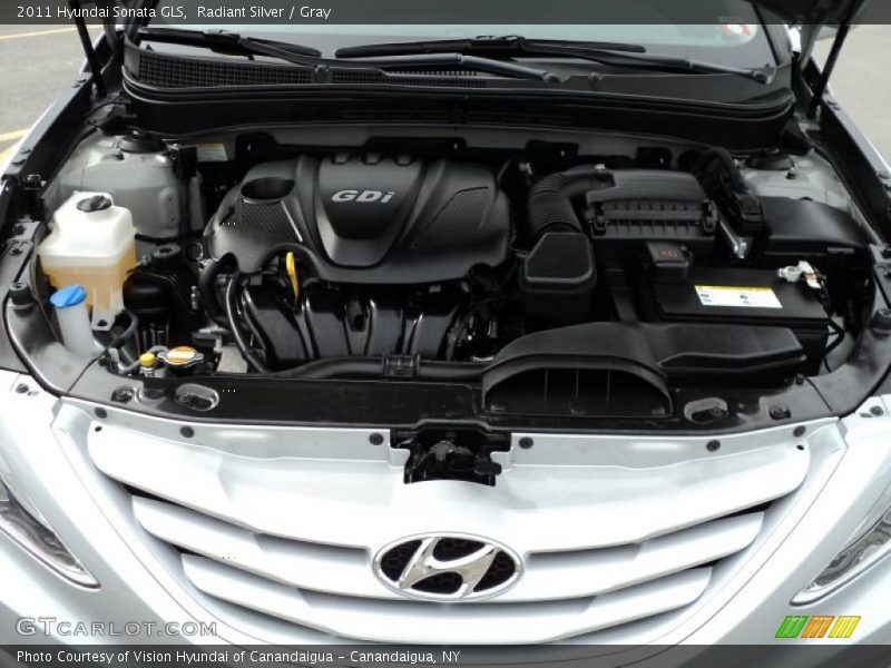 Radiant Silver / Gray 2011 Hyundai Sonata GLS
