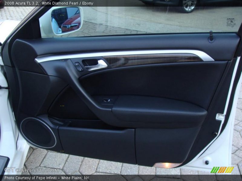 White Diamond Pearl / Ebony 2008 Acura TL 3.2