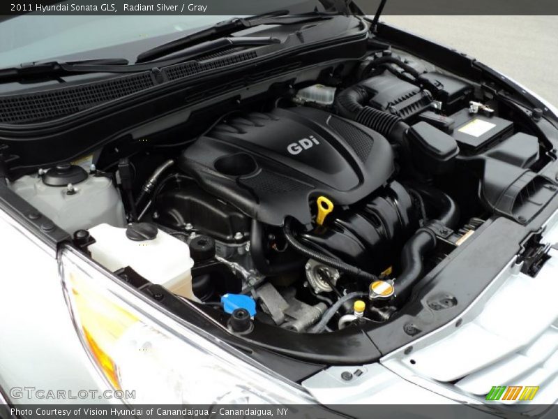 Radiant Silver / Gray 2011 Hyundai Sonata GLS