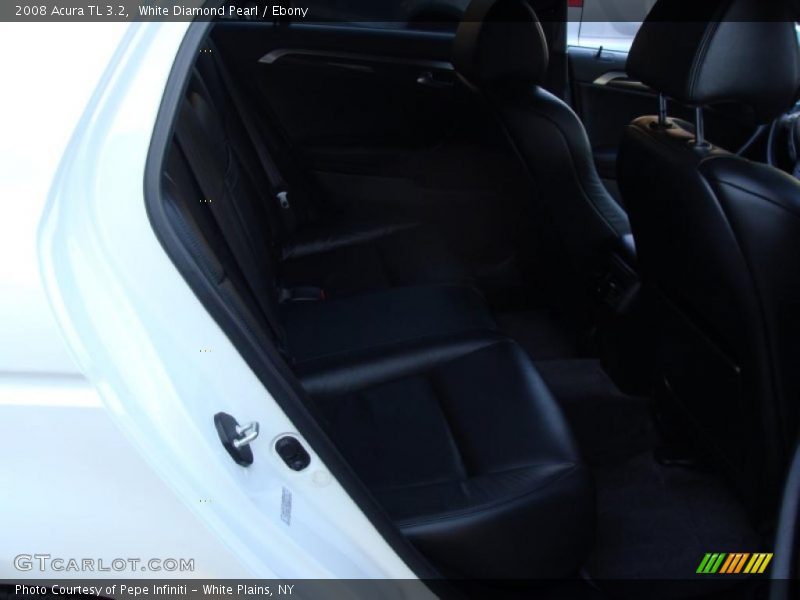 White Diamond Pearl / Ebony 2008 Acura TL 3.2
