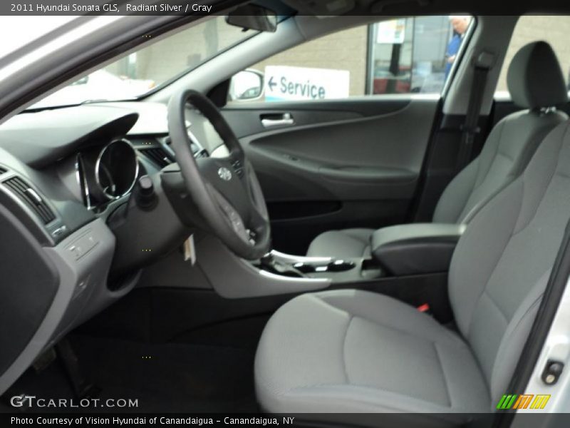Radiant Silver / Gray 2011 Hyundai Sonata GLS