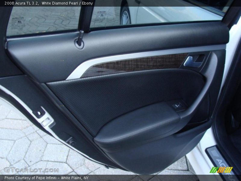 White Diamond Pearl / Ebony 2008 Acura TL 3.2