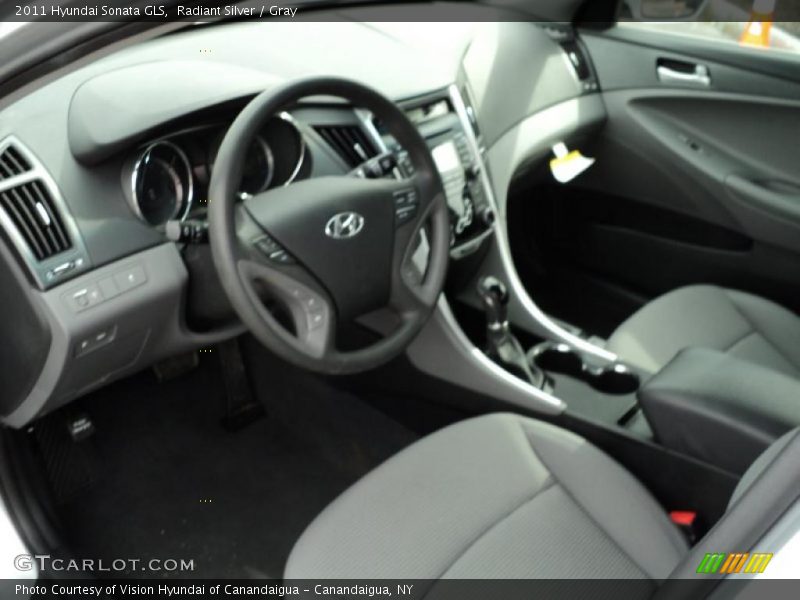 Radiant Silver / Gray 2011 Hyundai Sonata GLS