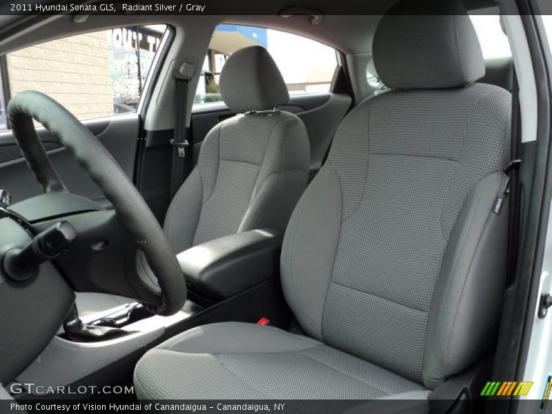 Radiant Silver / Gray 2011 Hyundai Sonata GLS