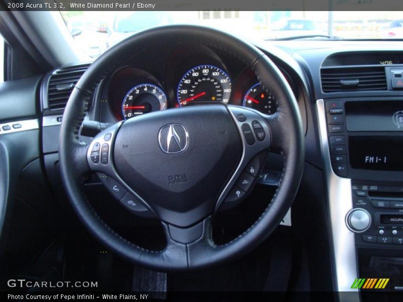 White Diamond Pearl / Ebony 2008 Acura TL 3.2