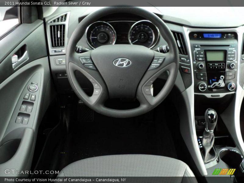 Radiant Silver / Gray 2011 Hyundai Sonata GLS