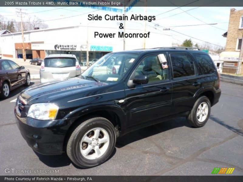 Mystic Black / Medium Pebble Beige 2005 Mazda Tribute s 4WD