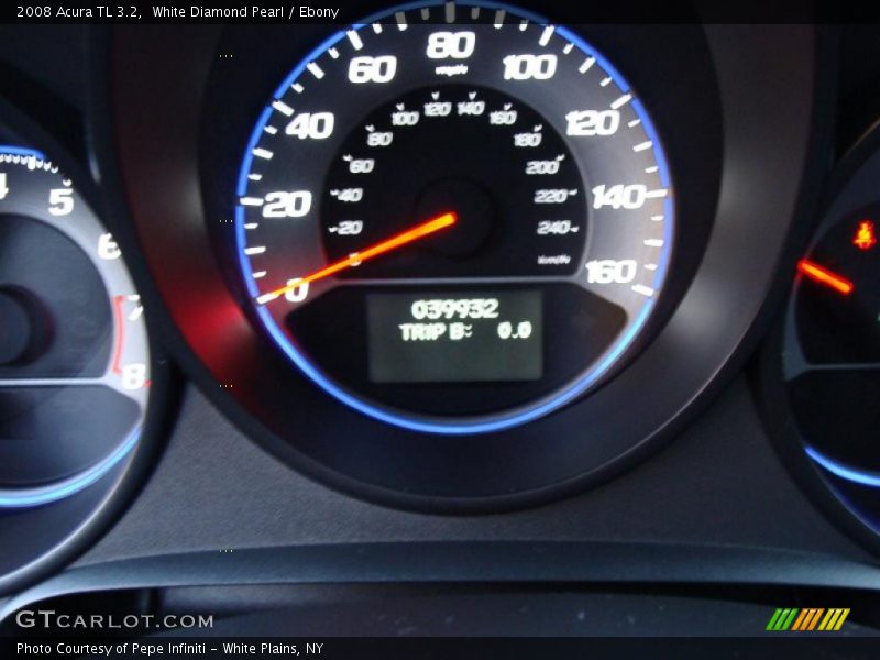 White Diamond Pearl / Ebony 2008 Acura TL 3.2