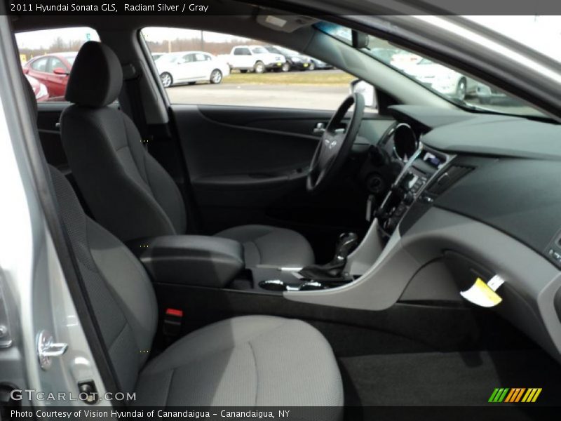 Radiant Silver / Gray 2011 Hyundai Sonata GLS