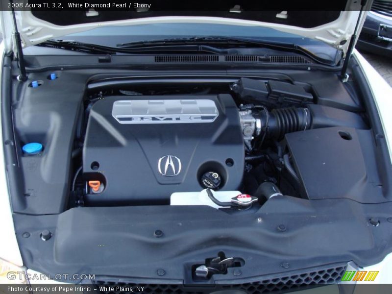 White Diamond Pearl / Ebony 2008 Acura TL 3.2