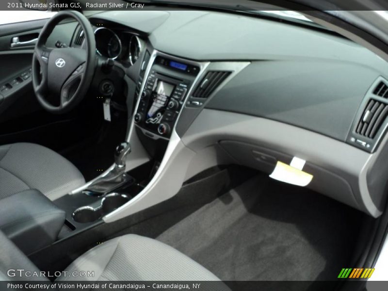 Radiant Silver / Gray 2011 Hyundai Sonata GLS