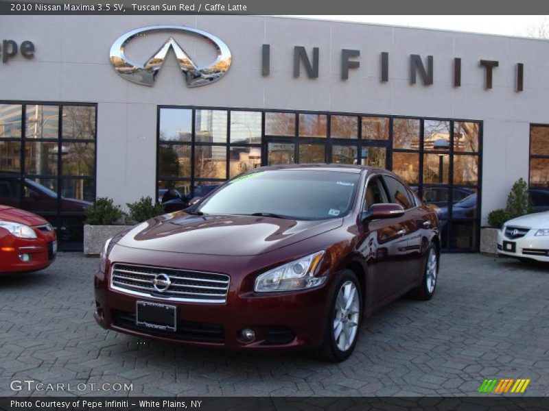 Tuscan Sun Red / Caffe Latte 2010 Nissan Maxima 3.5 SV