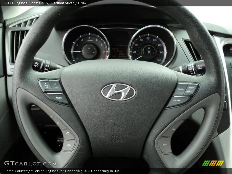 Radiant Silver / Gray 2011 Hyundai Sonata GLS