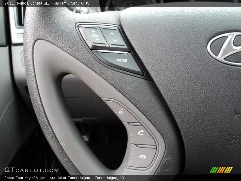 Radiant Silver / Gray 2011 Hyundai Sonata GLS