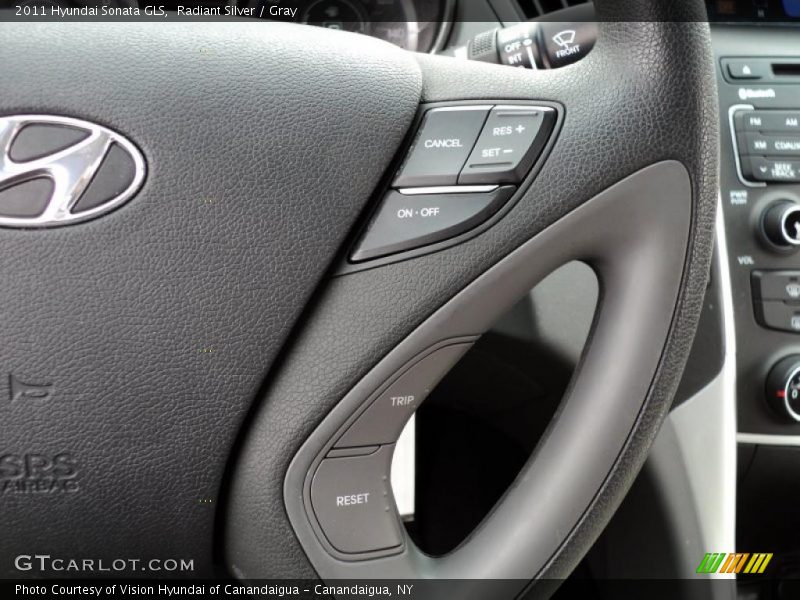 Radiant Silver / Gray 2011 Hyundai Sonata GLS