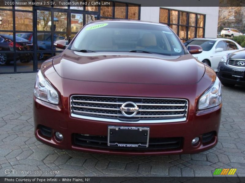 Tuscan Sun Red / Caffe Latte 2010 Nissan Maxima 3.5 SV