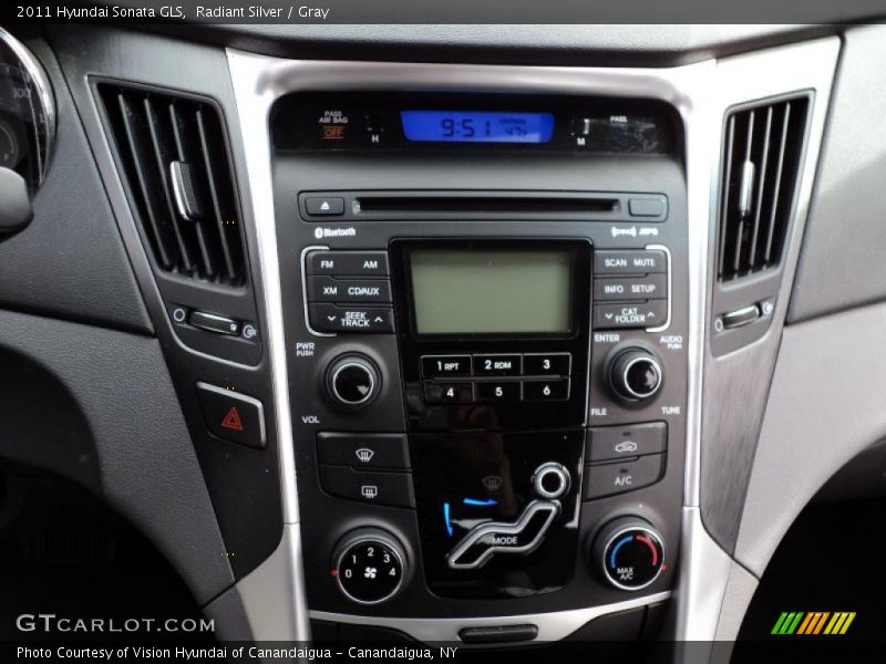 Radiant Silver / Gray 2011 Hyundai Sonata GLS