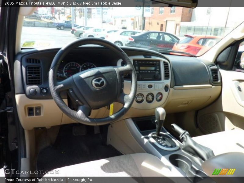 Mystic Black / Medium Pebble Beige 2005 Mazda Tribute s 4WD