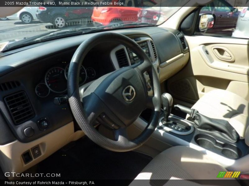 Mystic Black / Medium Pebble Beige 2005 Mazda Tribute s 4WD