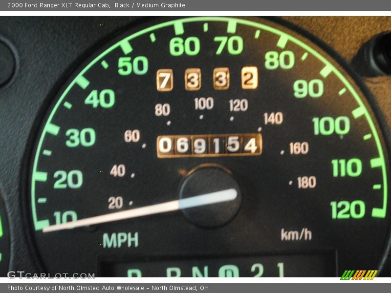 Black / Medium Graphite 2000 Ford Ranger XLT Regular Cab