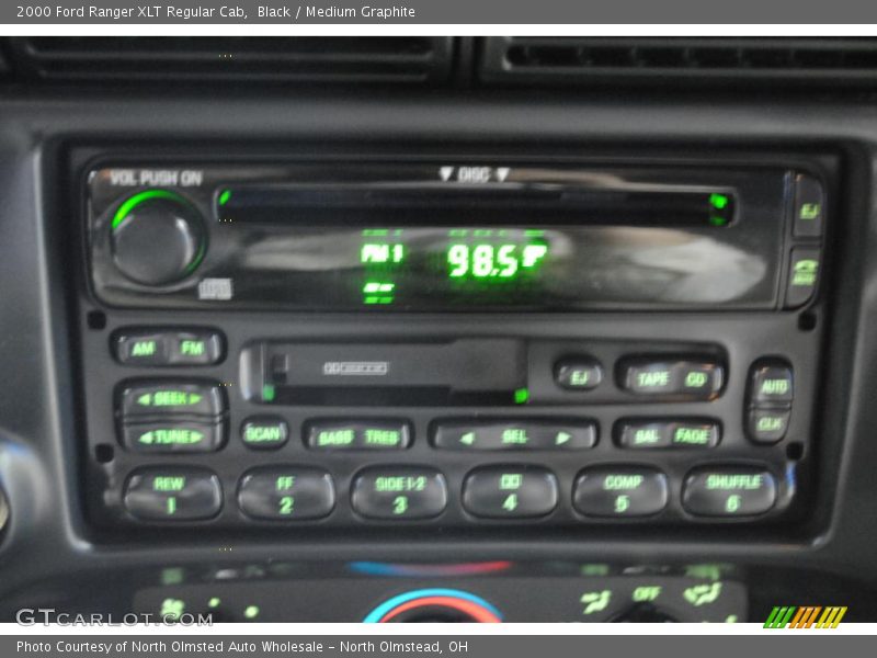 Black / Medium Graphite 2000 Ford Ranger XLT Regular Cab