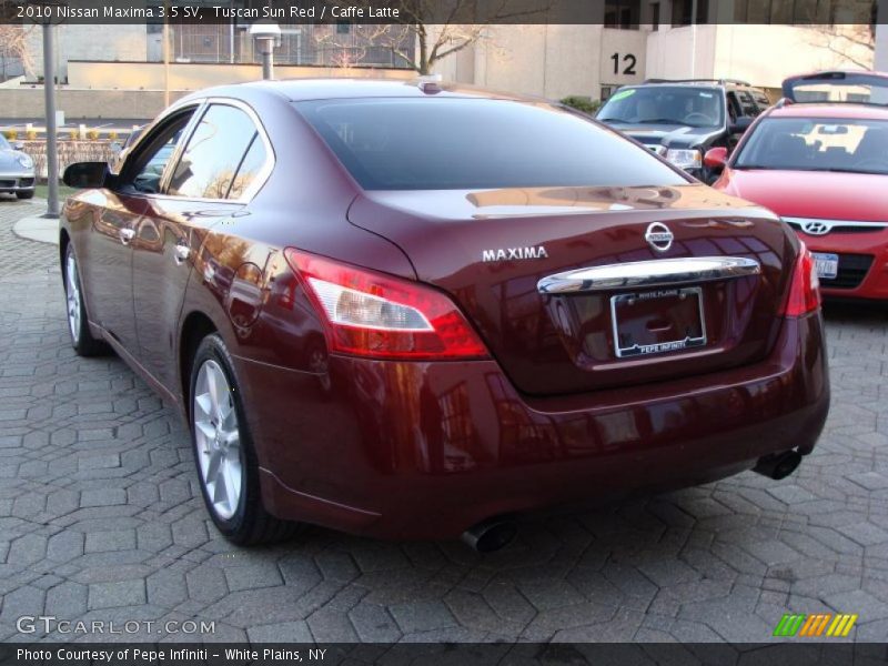 Tuscan Sun Red / Caffe Latte 2010 Nissan Maxima 3.5 SV