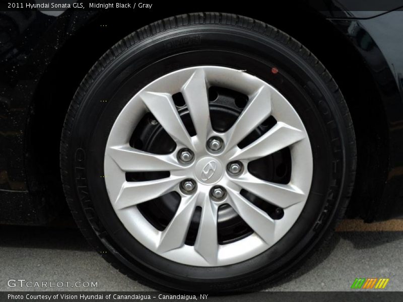 Midnight Black / Gray 2011 Hyundai Sonata GLS