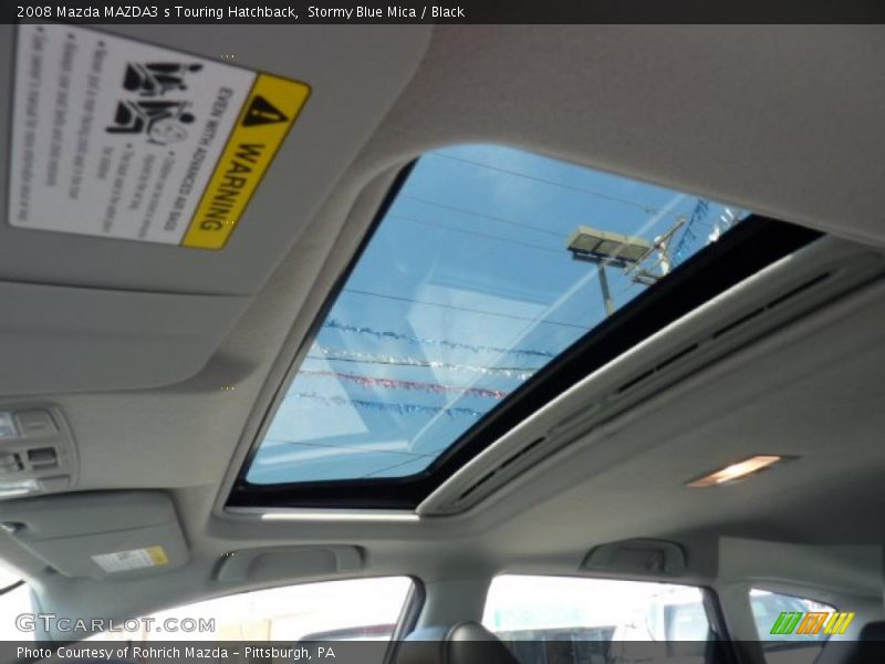 Stormy Blue Mica / Black 2008 Mazda MAZDA3 s Touring Hatchback