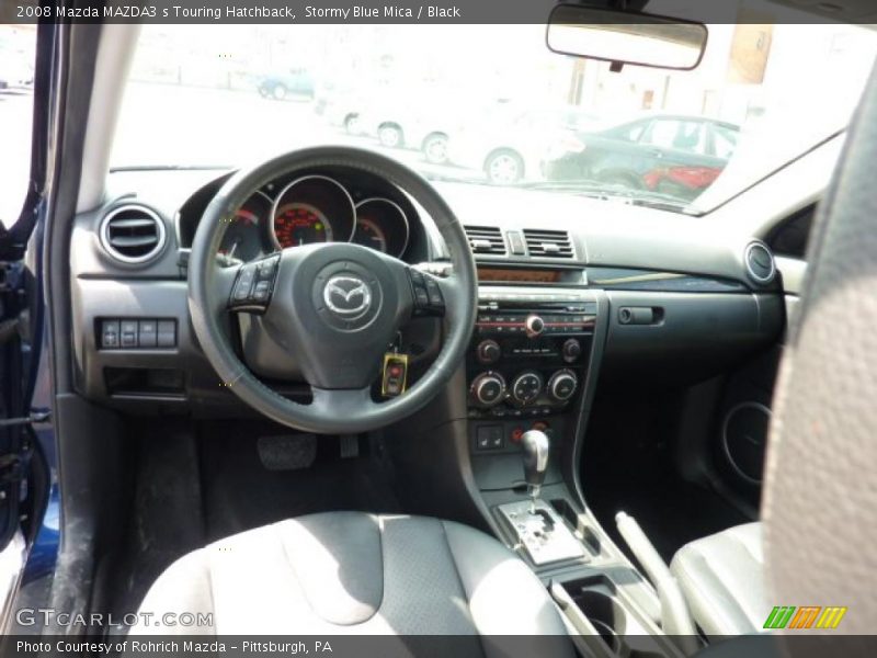 Stormy Blue Mica / Black 2008 Mazda MAZDA3 s Touring Hatchback