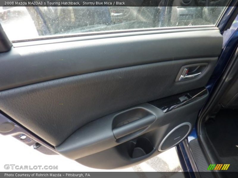 Stormy Blue Mica / Black 2008 Mazda MAZDA3 s Touring Hatchback