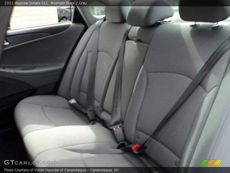 Midnight Black / Gray 2011 Hyundai Sonata GLS