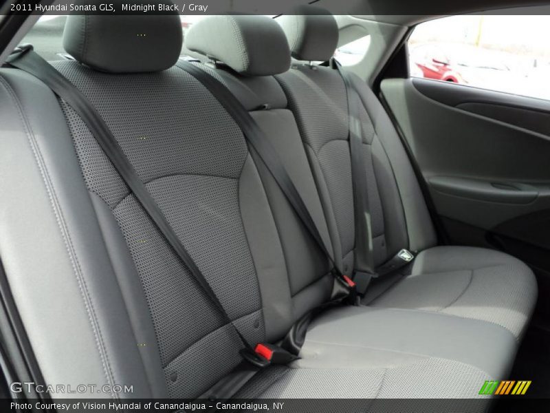 Midnight Black / Gray 2011 Hyundai Sonata GLS