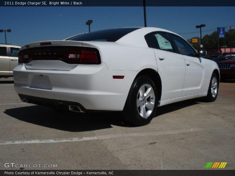 Bright White / Black 2011 Dodge Charger SE