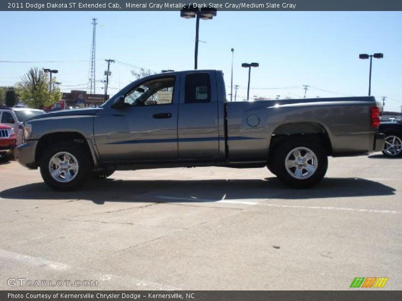 Mineral Gray Metallic / Dark Slate Gray/Medium Slate Gray 2011 Dodge Dakota ST Extended Cab