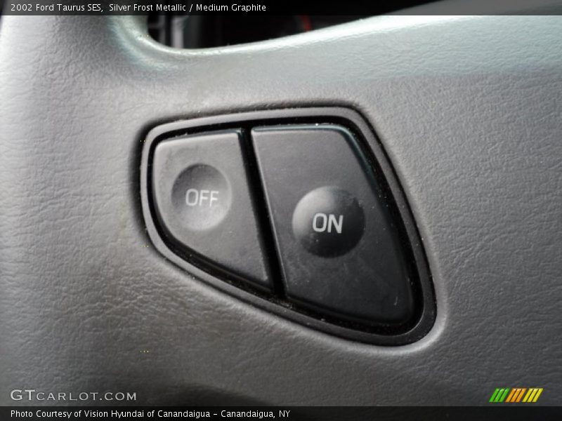 Silver Frost Metallic / Medium Graphite 2002 Ford Taurus SES