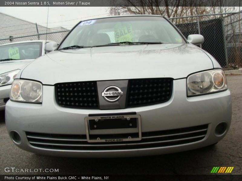 Molten Silver / Taupe 2004 Nissan Sentra 1.8 S