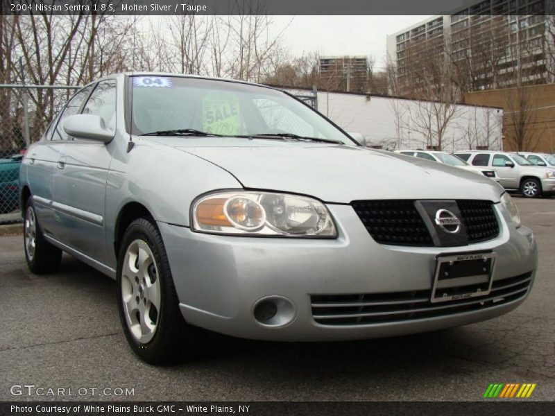 Molten Silver / Taupe 2004 Nissan Sentra 1.8 S