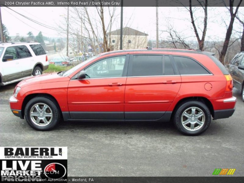 Inferno Red Pearl / Dark Slate Gray 2004 Chrysler Pacifica AWD