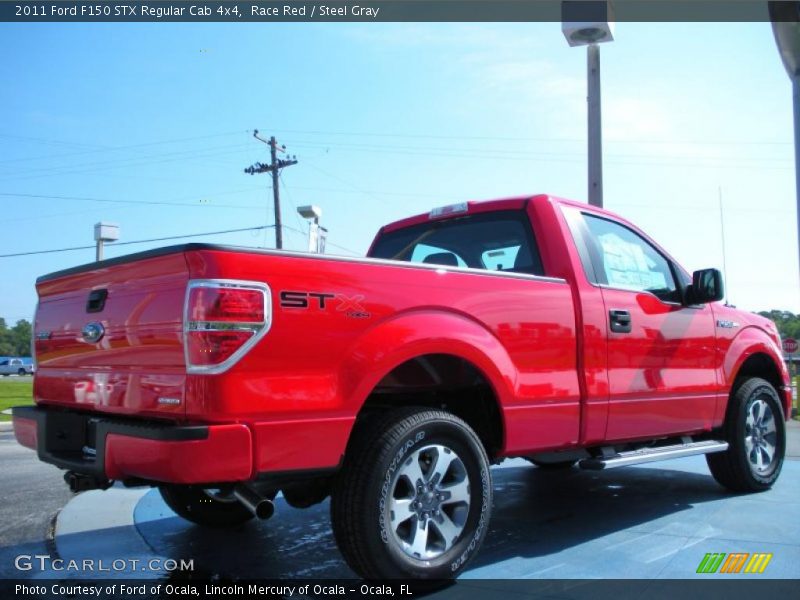 Race Red / Steel Gray 2011 Ford F150 STX Regular Cab 4x4